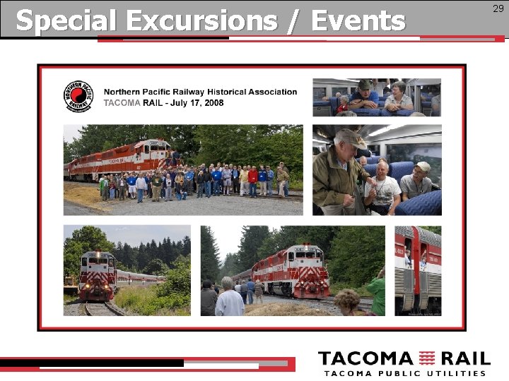 Special Excursions / Events 29 