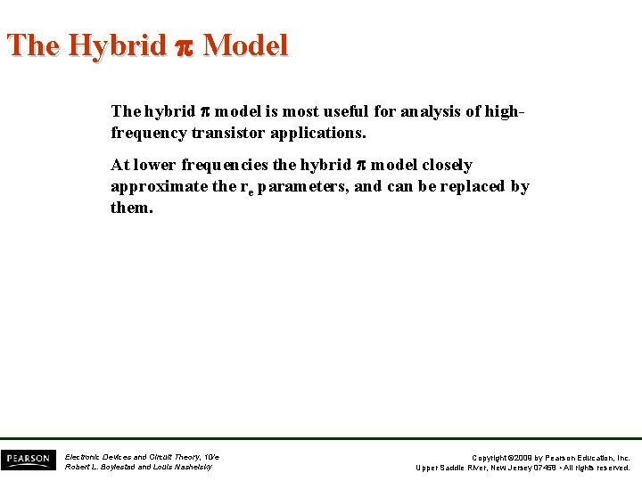 The Hybrid p Model The hybrid p model is most useful for analysis of The Hybrid p Model The hybrid p model is most useful for analysis of