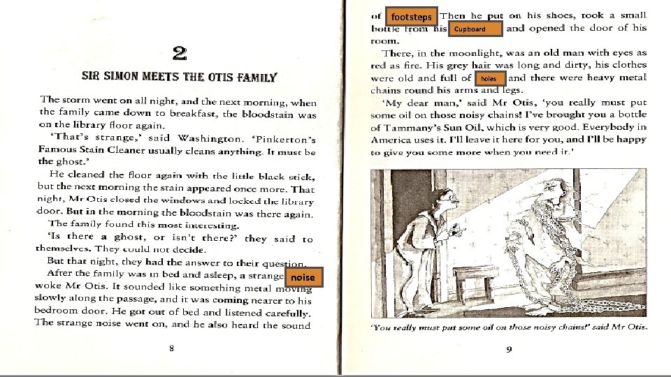 footsteps Cupboard holes noise 