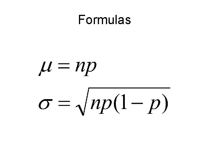 Formulas 