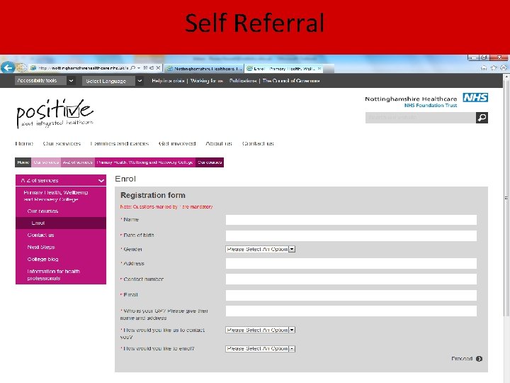 Self Referral 