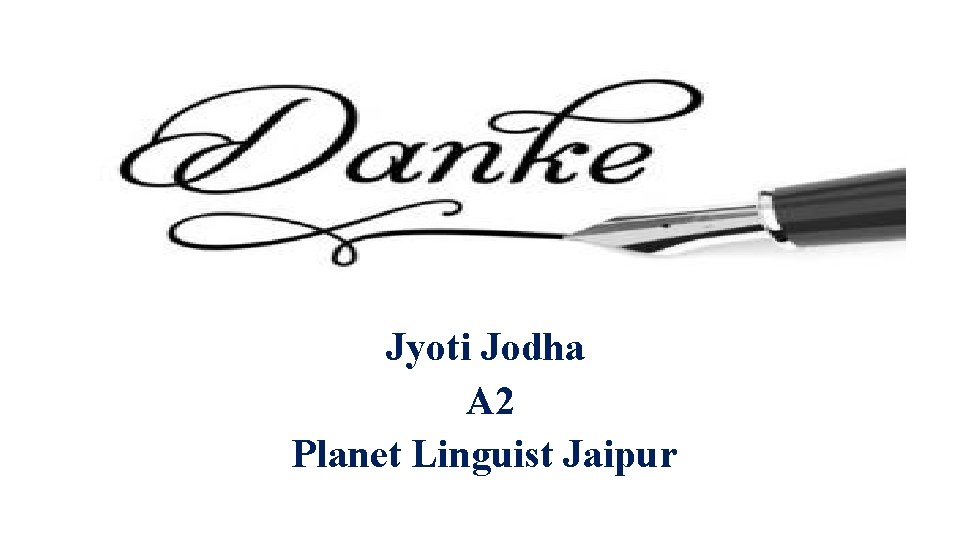 Jyoti Jodha A 2 Planet Linguist Jaipur 