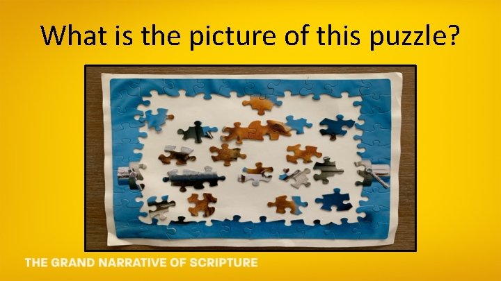 What is the picture of this puzzle? 