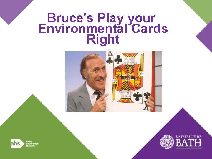 Bruce's Play your Environmental Cards Right 
