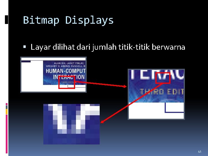 Bitmap Displays Layar dilihat dari jumlah titik-titik berwarna 41 