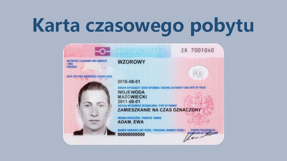 Karta czasowego pobytu 