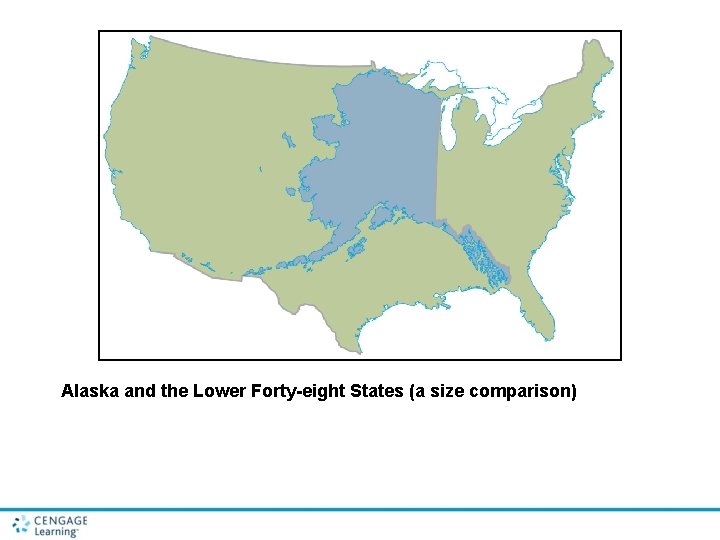 Alaska and the Lower Forty-eight States (a size comparison) 