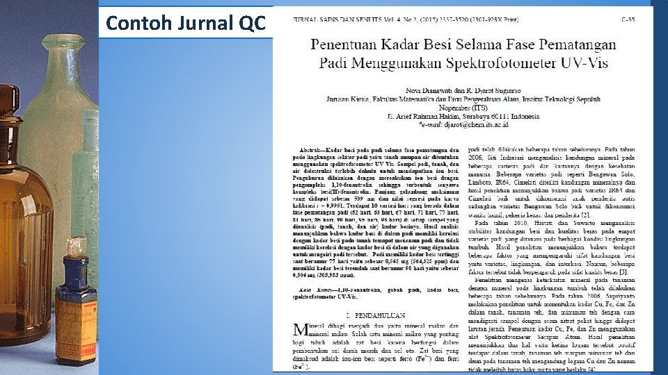 Contoh Jurnal QC 