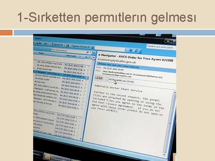 1 -Sırketten permıtlerın gelmesı 