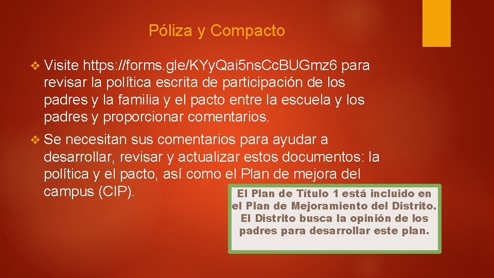 Póliza y Compacto v Visite https: //forms. gle/KYy. Qai 5 ns. Cc. BUGmz 6