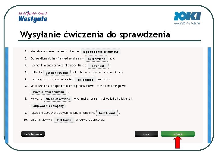 Wysyłanie ćwiczenia do sprawdzenia 