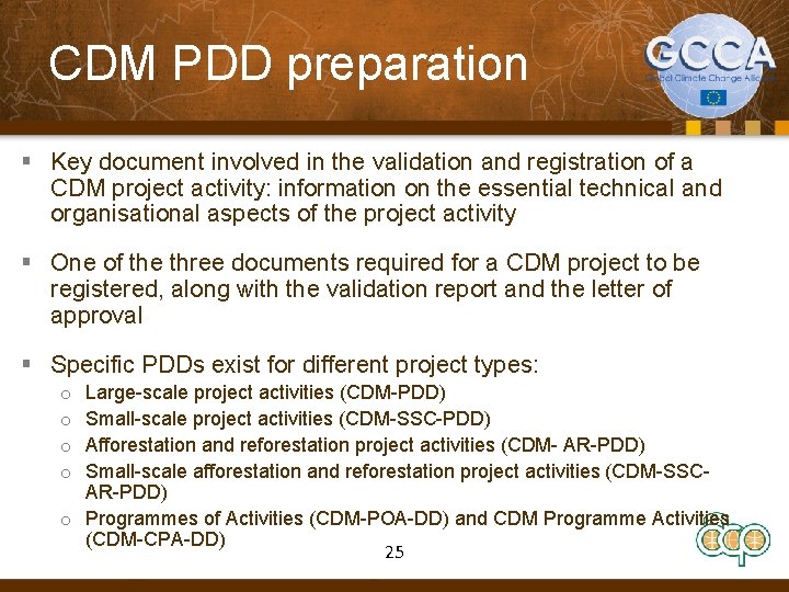 CDM PDD preparation § Key document involved in the validation and registration of a