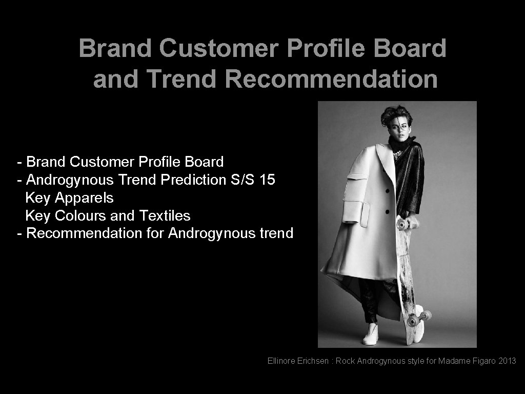 Brand Customer Profile Board and Trend Recommendation - Brand Customer Profile Board - Androgynous