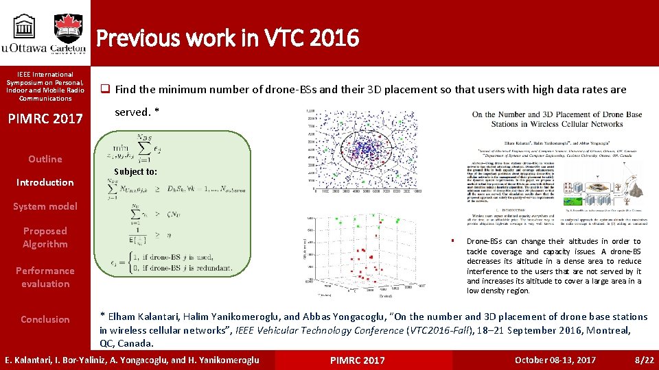 Previous work in VTC 2016 IEEE International Symposium on Personal, Indoor and Mobile Radio