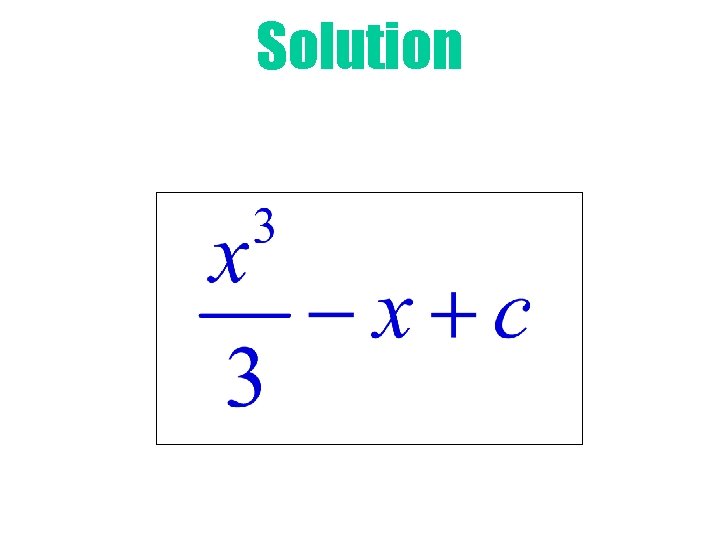 Solution 