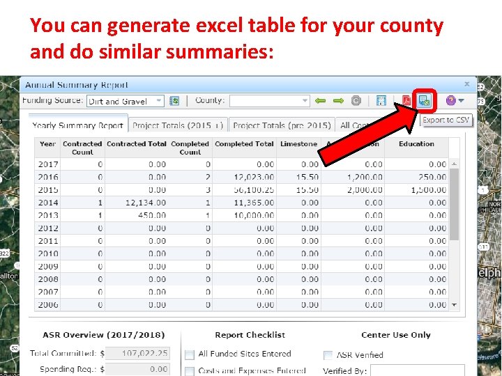 You can generate excel table for your county and do similar summaries: Remind them