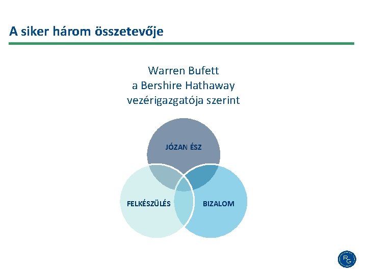 A siker három összetevője Warren Bufett a Bershire Hathaway vezérigazgatója szerint JÓZAN ÉSZ FELKÉSZÜLÉS