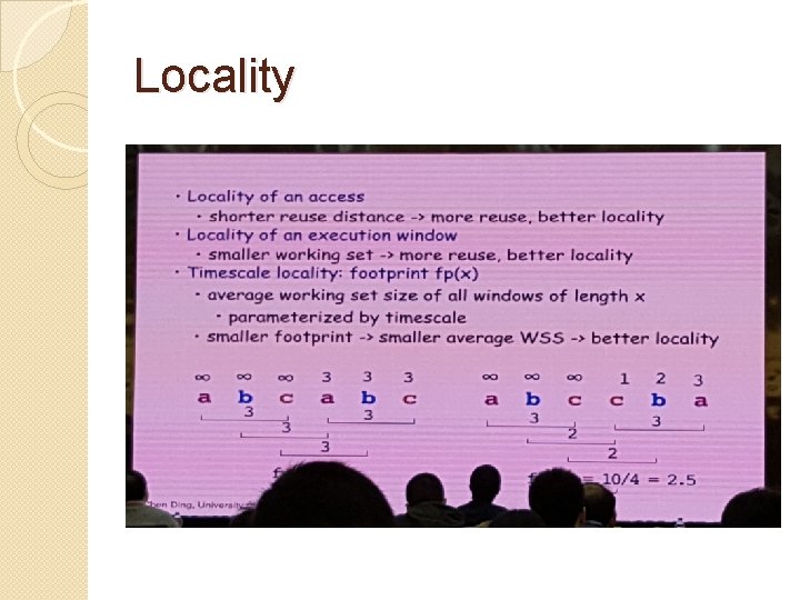 Locality 