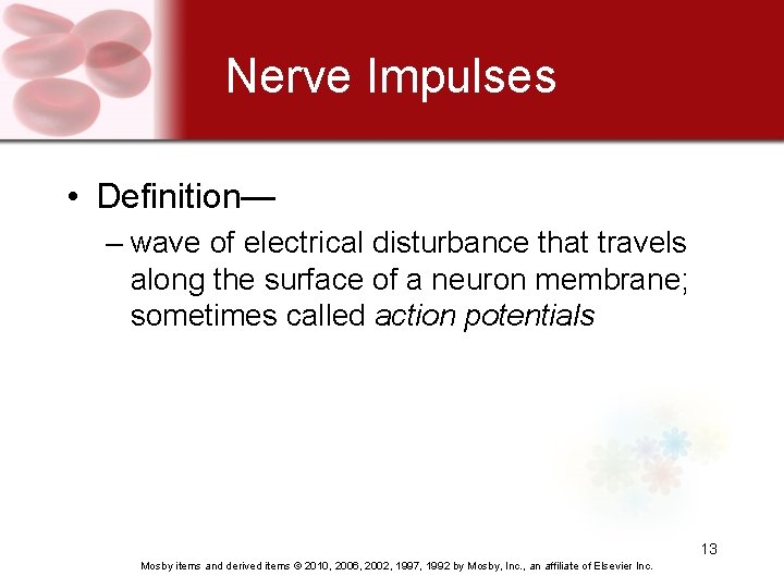 Unit 2 The Nervous System Mosby items and