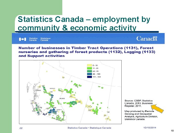 Statistics Canada – employment by community & economic activity 06/06/2021 United Nations Statistics Division