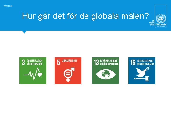 Hur går det för de globala målen? 