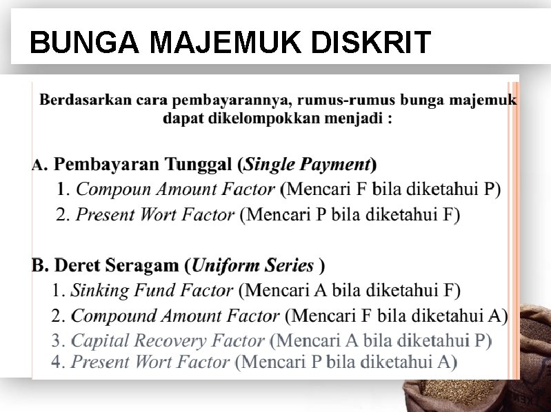 BUNGA MAJEMUK DISKRIT 