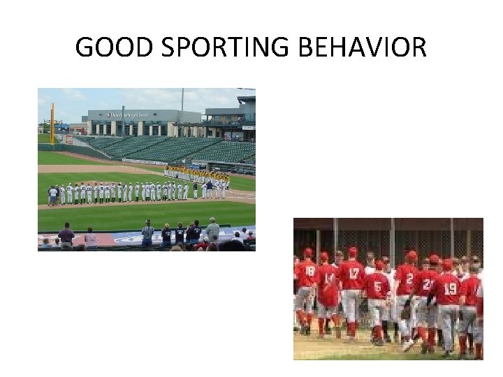 GOOD SPORTING BEHAVIOR 