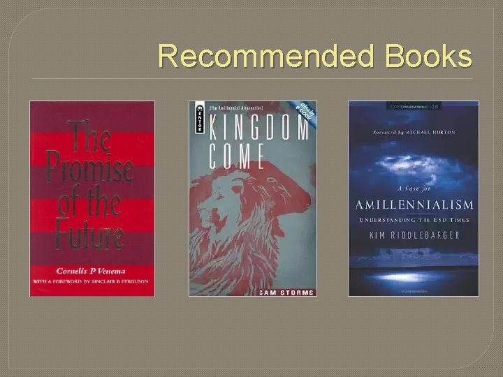 Recommended Books 