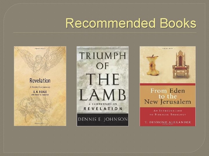 Recommended Books 