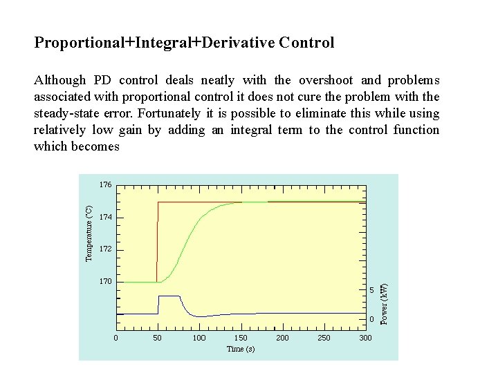 Proportional+Integral+Derivative Control Although PD control deals neatly with the overshoot and problems associated with