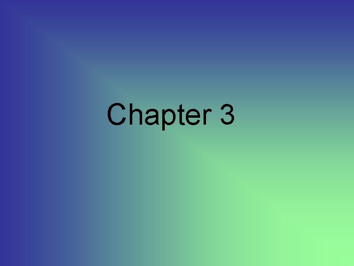 Chapter 3 
