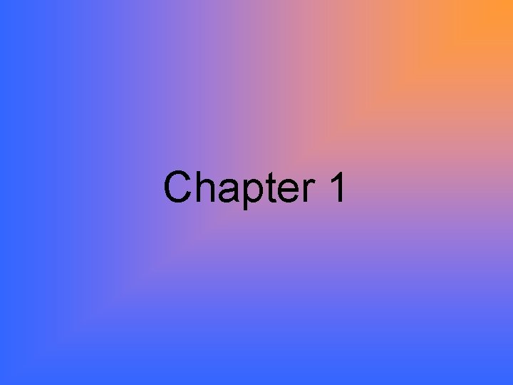 Chapter 1 