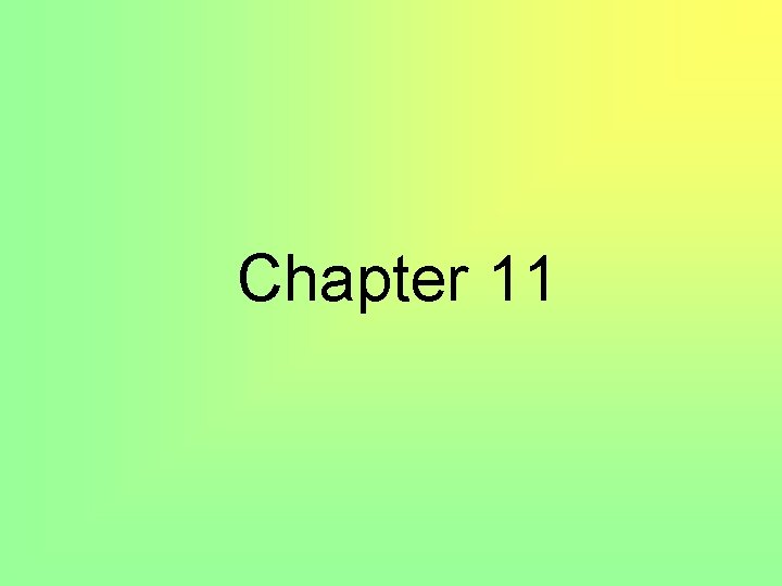 Chapter 11 