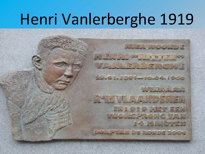 Henri Vanlerberghe 1919 