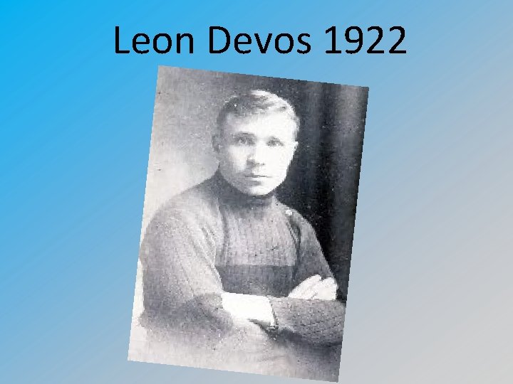 Leon Devos 1922 