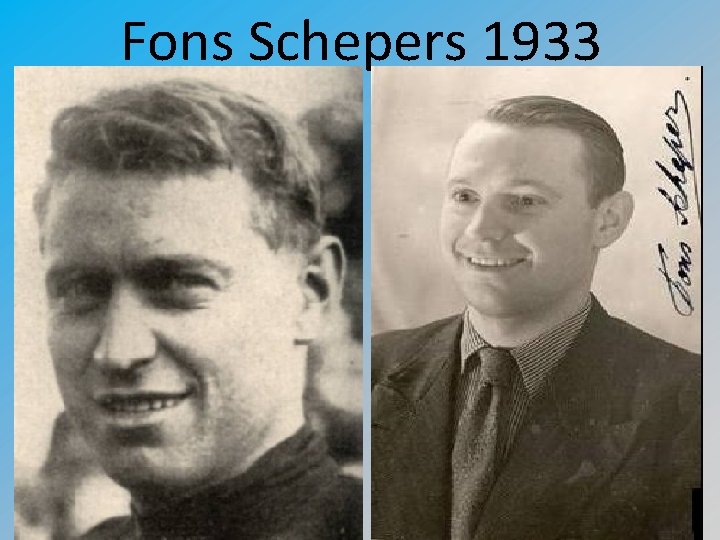Fons Schepers 1933 