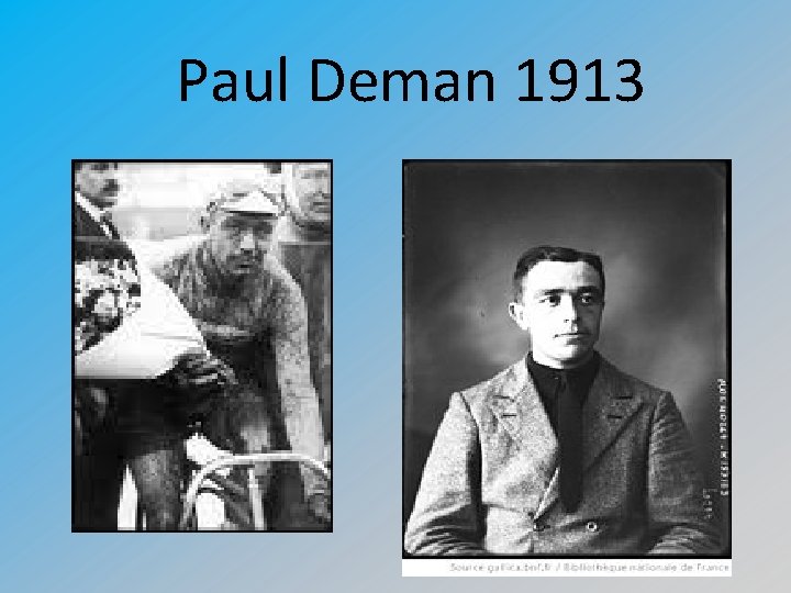 Paul Deman 1913 