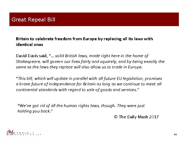 Great Repeal Bill Britain to celebrate freedom from Europe by replacing all its laws