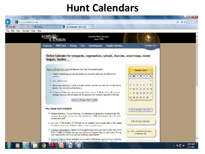 Hunt Calendars 