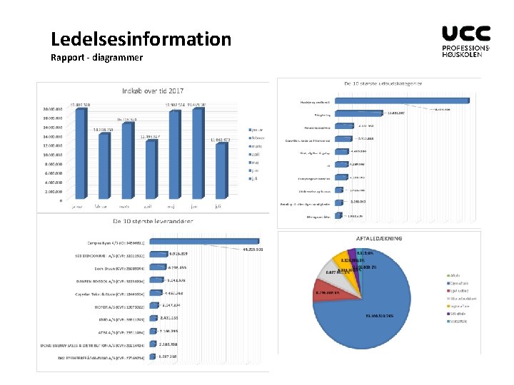 Ledelsesinformation Rapport - diagrammer 