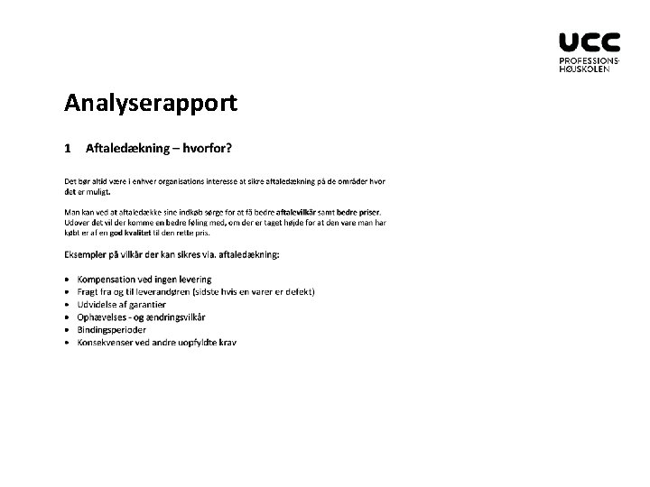 Analyserapport 