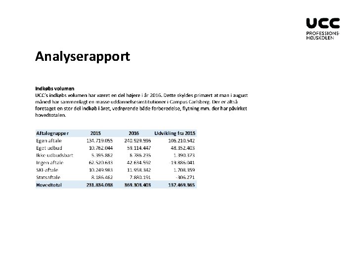 Analyserapport 