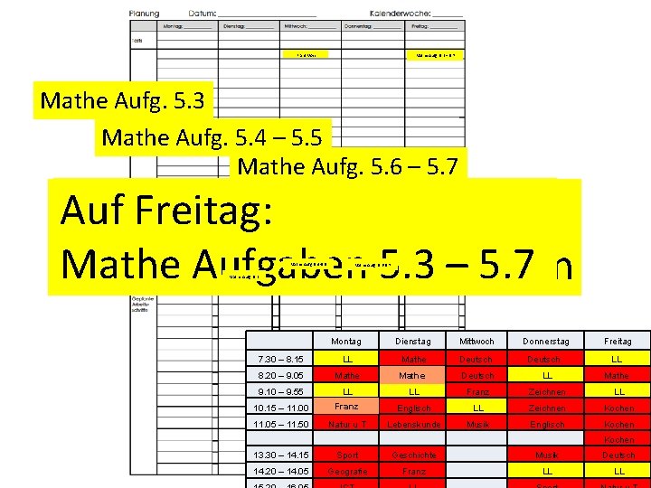 Franz Voci Mathe Aufg. 5. 3 – 5. 7 Mathe Aufg. 5. 3 Mathe