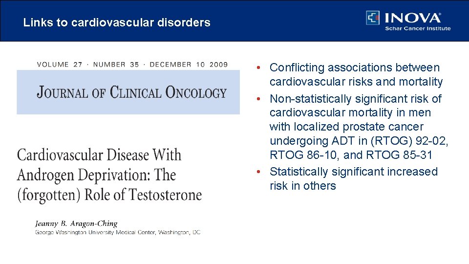 Links to cardiovascular disorders • Conflicting associations between cardiovascular risks and mortality • Non-statistically