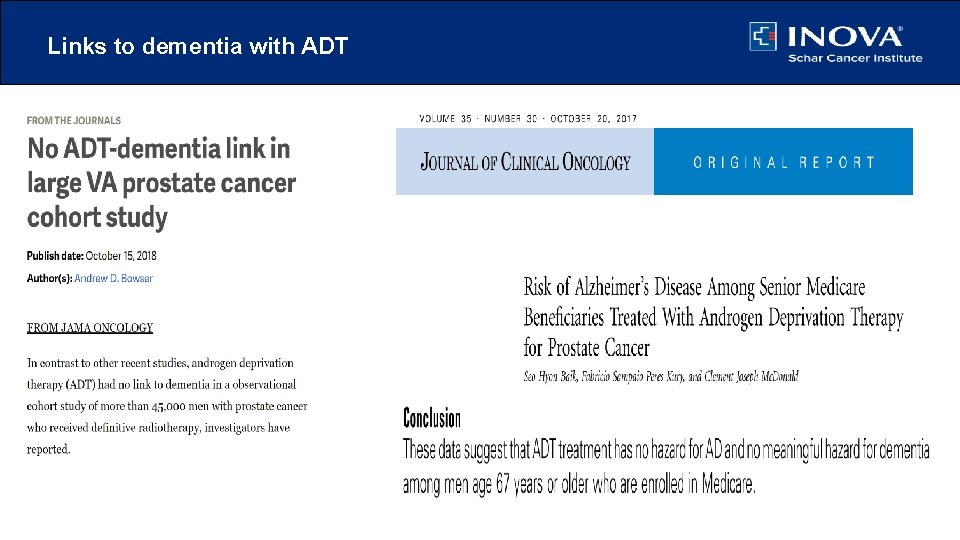 Links to dementia with ADT 