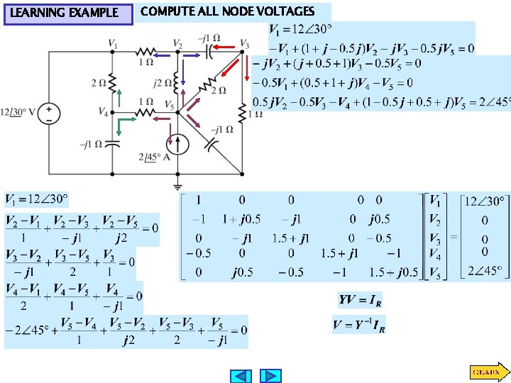 LEARNING EXAMPLE COMPUTE ALL NODE VOLTAGES LEARNING EXAMPLE COMPUTE ALL NODE VOLTAGES