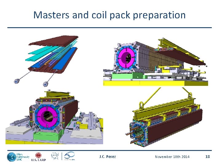 Masters and coil pack preparation J. C. Perez November 18 th 2014 18 