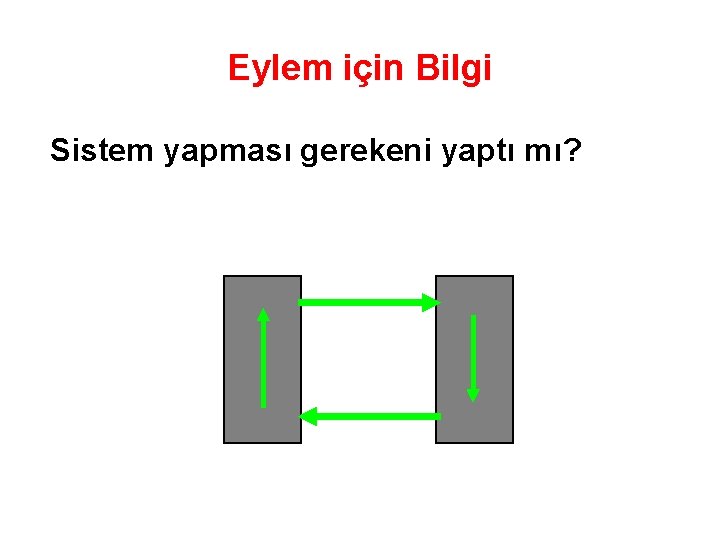 Eylem için Bilgi Sistem yapması gerekeni yaptı mı? 