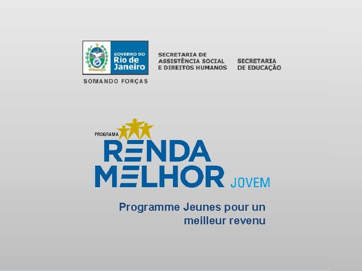 Programme Jeunes pour un meilleur revenu 