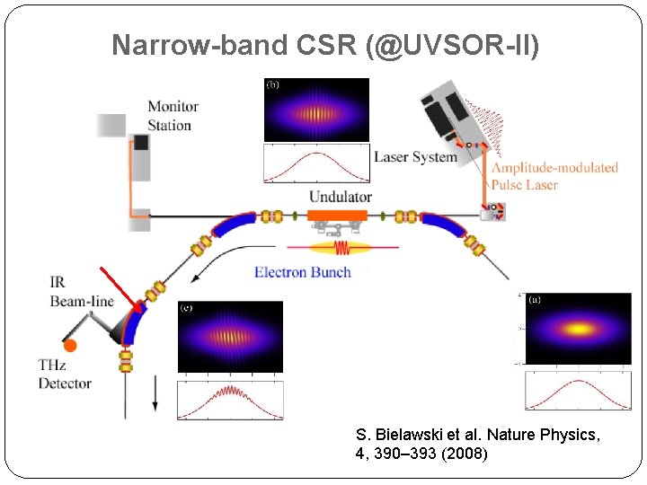 Narrow-band CSR (@UVSOR-II) S. Bielawski et al. Nature Physics, 4, 390– 393 (2008) 